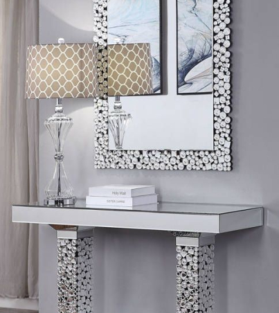 Acme Furniture Kachina Console Table and Mirror