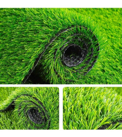 Green Artificial Grass Rug Grass Carpet Rug 60in X 96in, Realistic Fake Grass Deluxe Turf Synthetic Turf Thick Lawn Pet Turf -Perfect For Indoor_Outdoor (1)