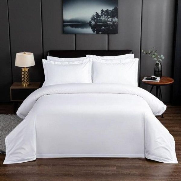 Plain Duvet Bedsheet(White) - Image 3